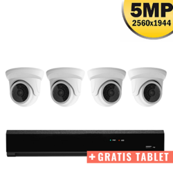 5MP Ultra HD Bewakingscamera SET POE + MET GELUID <span class="smallText">[41465]</span>