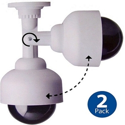 2 Stuks - 360Graden Bewakingscamera Dummy Met LED <span class="smallText">[41317]</span>